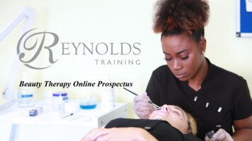 Beauty Therapy Online Prospectus - Reynolds Group