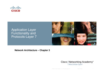 Application Layer Functionality And Protocols-Layer 7