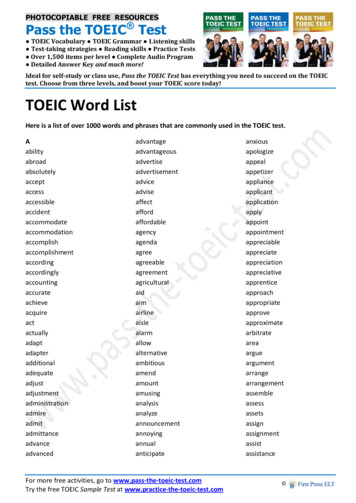 TOEIC Word List