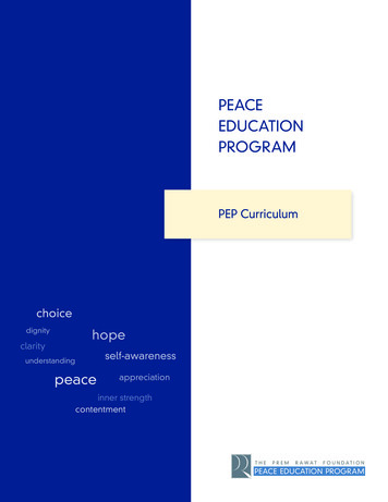 PEACE EDUCATION PROGRAM - The Prem Rawat 