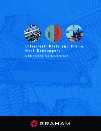 UltraHeat Plate And Frame Heat Exchangers