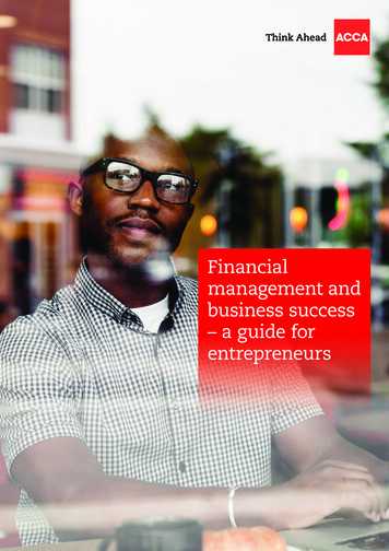 Financial Management And Business Success – A Guide For .