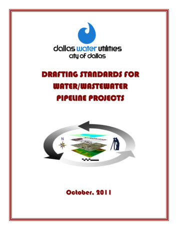 DRAFTING STANDARDS FOR WATER/WASTEWATER 