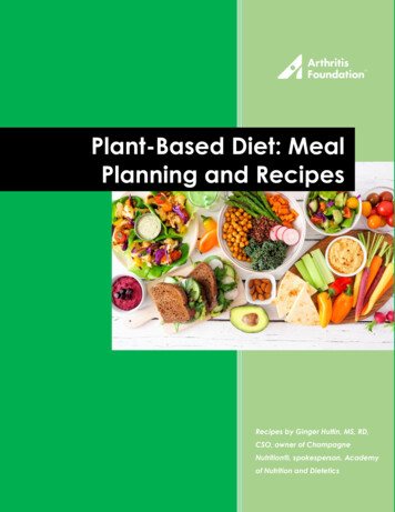 Plant-Based Diet: Meal Planning And Recipes