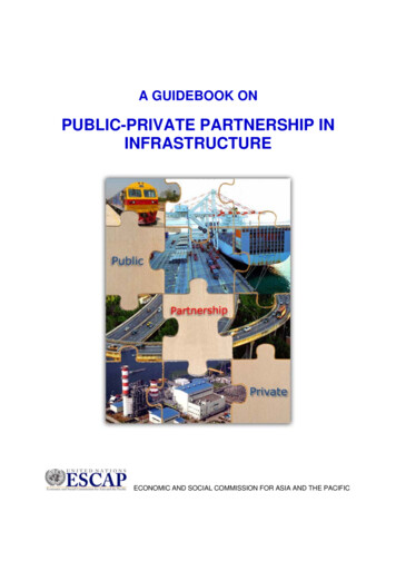 Public-private Partnership In Infrastructure - Escap