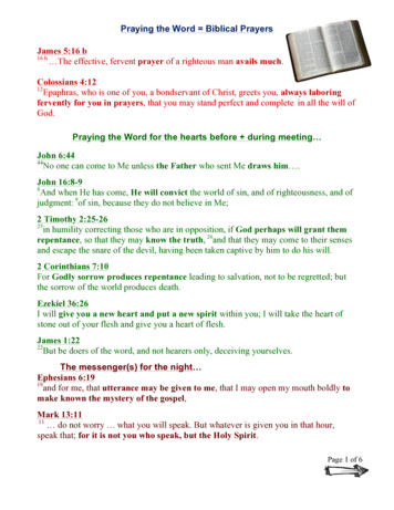 Praying God's Word - Encounter God's Presence