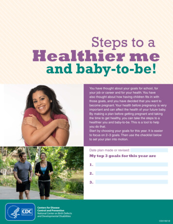 Steps To A Healthier Me And Baby-to-be! Checklist