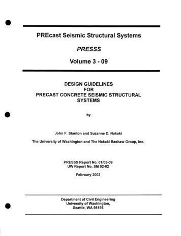 PREcast Seismic Structural Systems - PCI