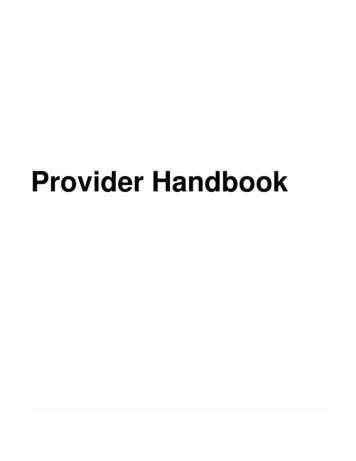 Provider Handbook - Molina Healthcare