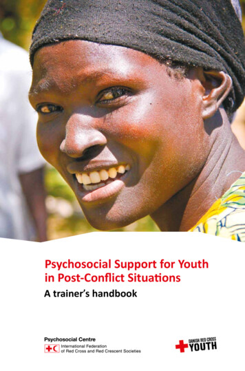 Psychosocial Support For Youth In Post-Conflict Situations