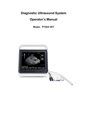 Diagnostic Ultrasound System Operator's Manual