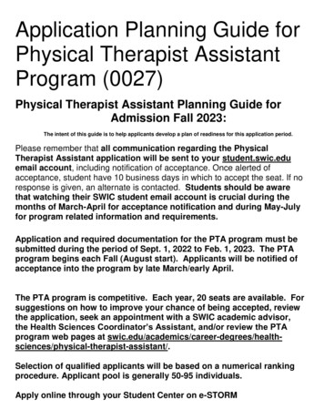 Physical Therapist Assistant - SWIC