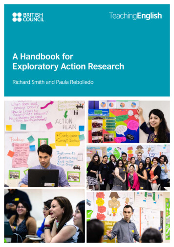A Handbook For Exploratory Action Research