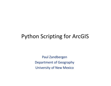 Python Scripting For ArcGIS - Darryl Mcleod