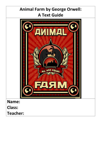 Animal Farm By George Orwell: A Text Guide