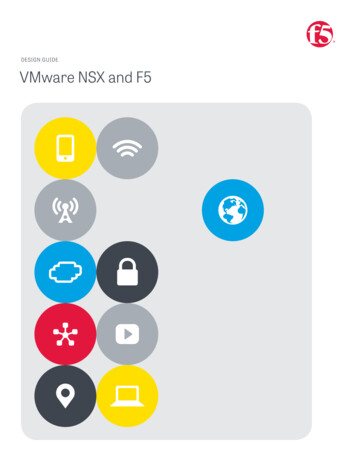VMware NSX And F5 Design Guide