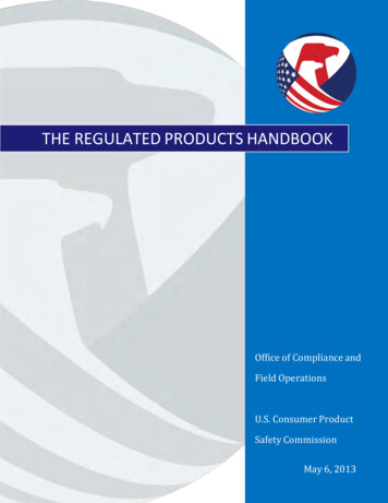 THE REGULATED PRODUCT HANDBOOK - CPSC.gov