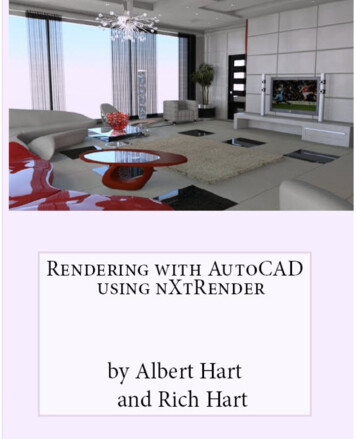 Rendering With AutoCAD Using NXtRender