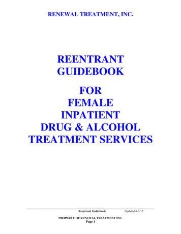 REENTRANT GUIDEBOOK FOR FEMALE INPATIENT DRUG & ALCOHOL . - Renewal Inc