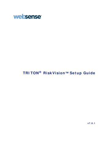 TRITON RiskVision Setup Guide, V7.8 - Guardian Network Solutions