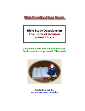 Romans Questions - Bible Study Lessons
