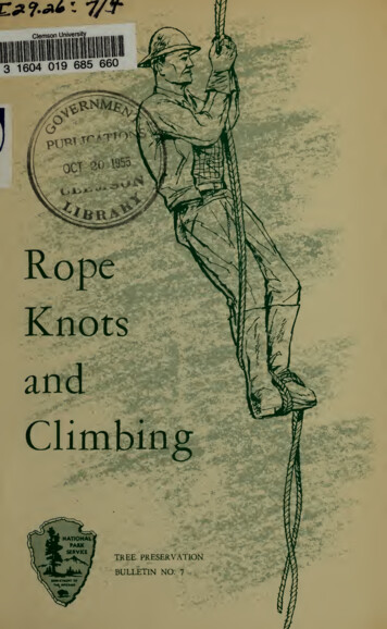 Rope Knots And Climbing - Archive 