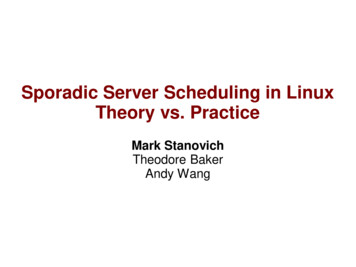 Sporadic Server Scheduling In Linux Theory Vs. Practice