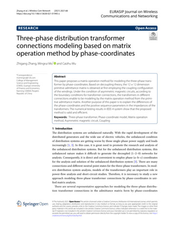 Three-phase Distribution Transformer Connections 