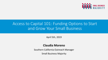 Access To Capital 101: Funding Options To Start And Grow .