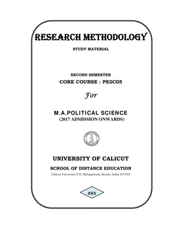 Research Methodology - 14.139.185.6