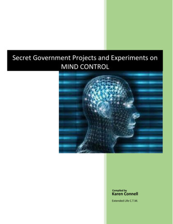 Secret Government Projects And Experiments On MIND 