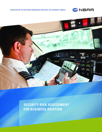 Security Risk Assessment For Business Aviation