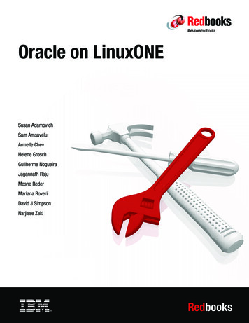 Oracle On LinuxONE - IBM Redbooks