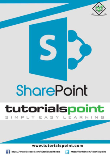 SharePoint - Tutorialspoint