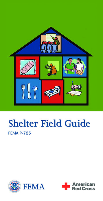 Shelter Field Guide FEMA P-785 - National Mass Care Strategy