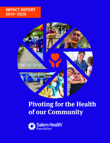 IMPACT REPORT 2019-2020 - Salem Health Foundation