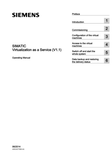 SIMATIC Virtualization As A Service (V1.1) - Siemens