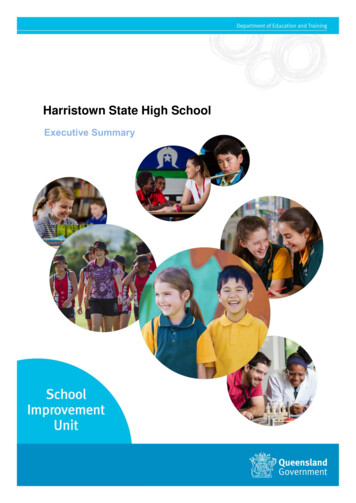 SIU Harristown State High School Executive Summary 2017