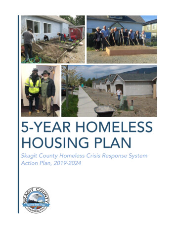 5-YEAR HOMELESS HOUSING PLAN - Skagit County, Washington