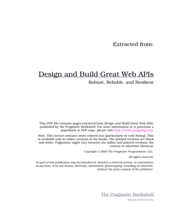 Design And Build Great Web APIs - Media.pragprog 