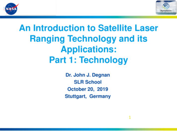 An Introduction To Satellite Laser Ranging Technology And .