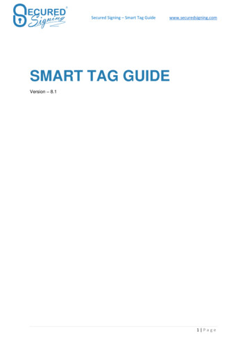 SMART TAG GUIDE - Secured Signing