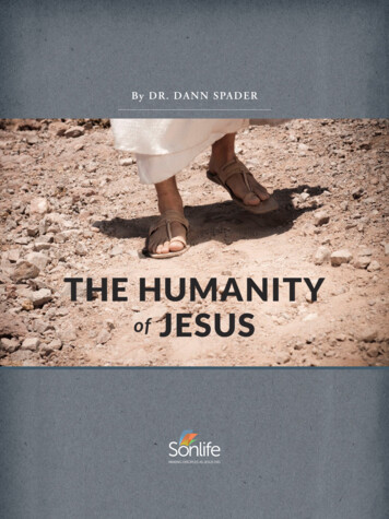 THE HUMANITY Of JESUS - Sonlife