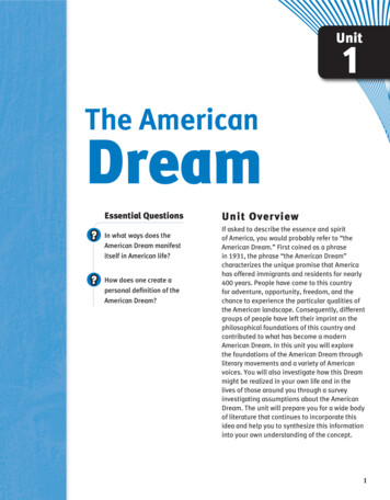 The American Dream - Weebly