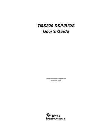 TMS320 DSP/BIOS User's Guide - LTH, Lunds Tekniska Högskola