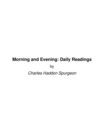 Morning And Evening: Daily Readings - NTSLibrary