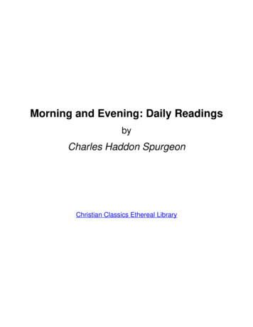 Spurgeon Morning And Evening - Questions God. Com