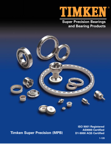 Super Precision Bearings And Bearing Products
