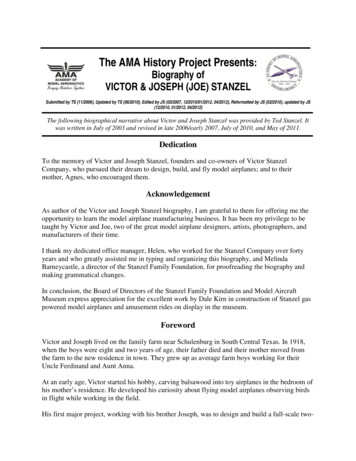 The AMA History Project Presents Biography Of VICTOR .