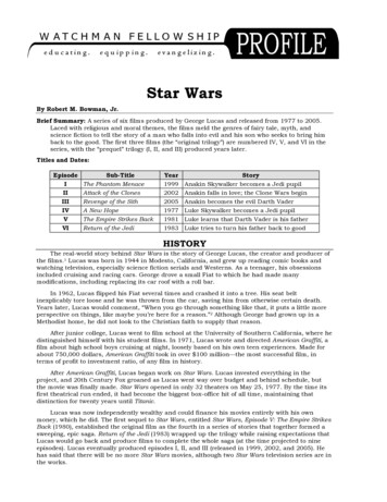 Star Wars Profile - Watchman Fellowship